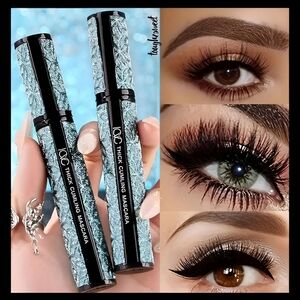 🆕️(2) 4D FIBER BLACK  MASCARA WATERPROOF, CURLING & VOLUMINOUS